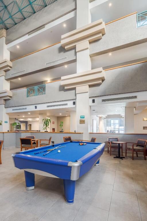 Pool table in the common area of Casa Grande Delicias